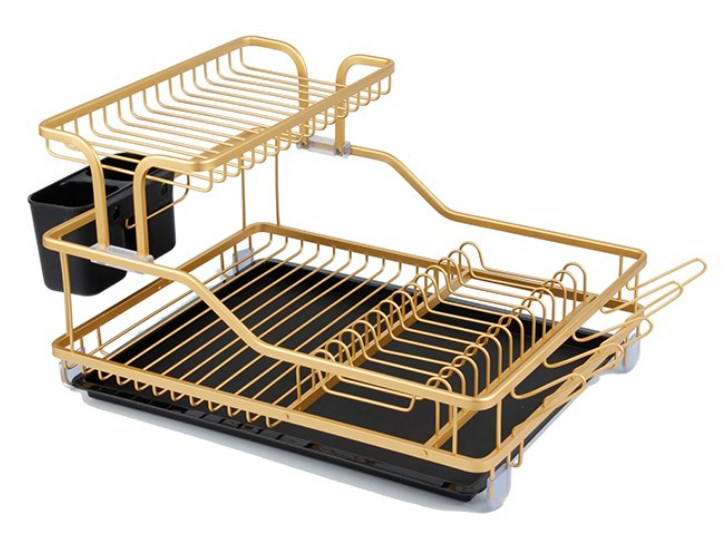 Dish Rack 2 Tier Gold YM-1008G