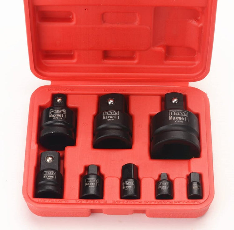 Black Impact Socket Adapter 7pc