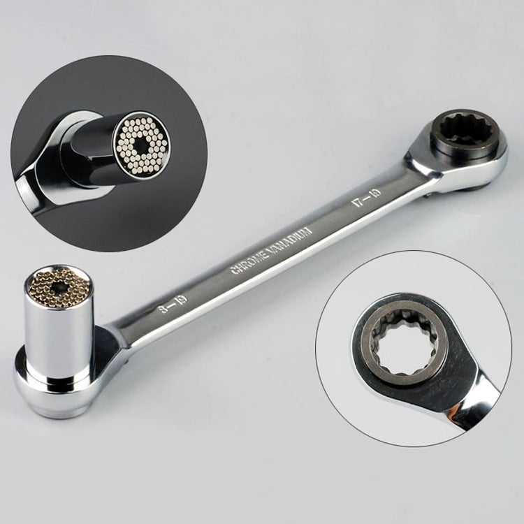 Universial Socket 8-19mm & Ratchet Wrench 17-19mm A-38