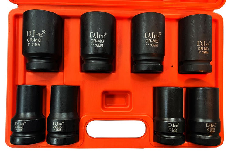 SOCKET SET 1" 8PCS DJPE-QDGT8