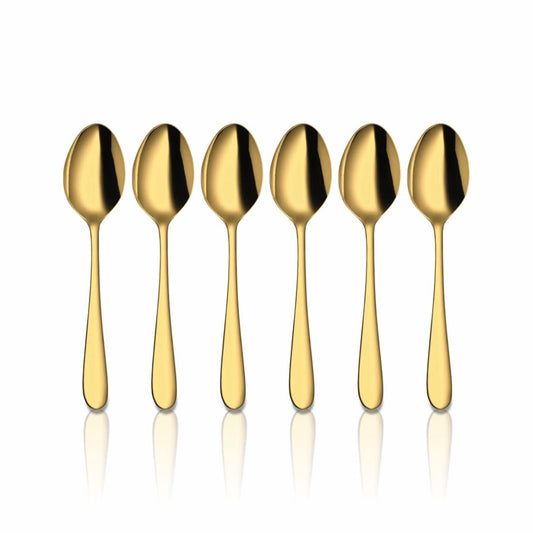 Gold Spoon Stainless Steel 6pc