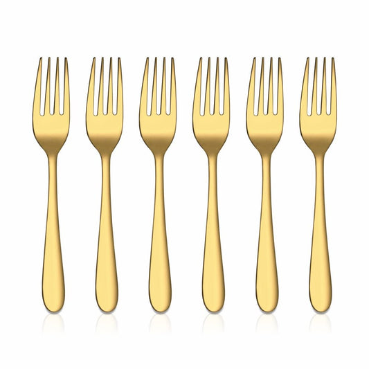 Gold Fork Stainless Steel 6pc