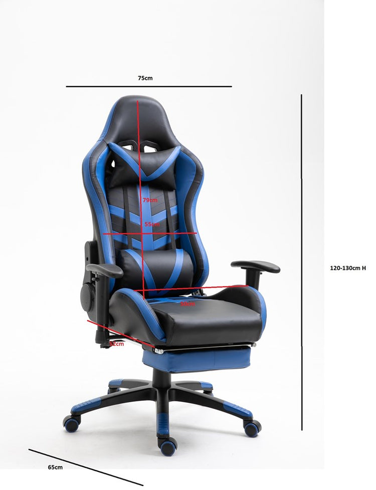 Ergonomic Gaming Chair with Footrest & 180° Recline | UT-C071