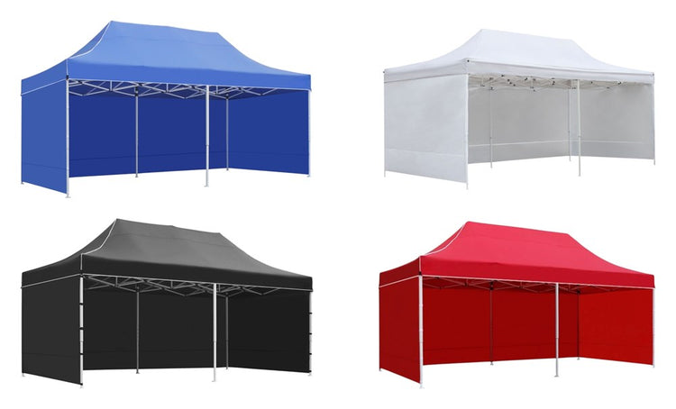 Aluminum Gazebo 3m x 6m Hex40 White