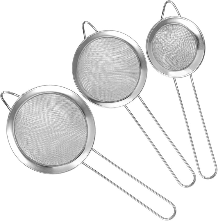 Stainless Steel Strainers 3pc 12-16cm 725-9
