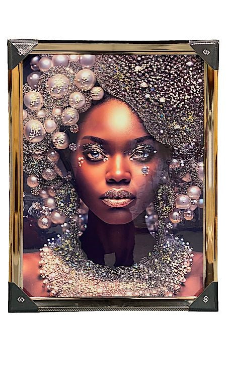 Framed 3D Crystal Painting