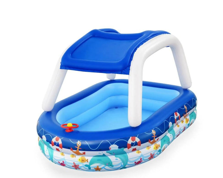 Inflatable Pool Boat With Sun Shade 54370