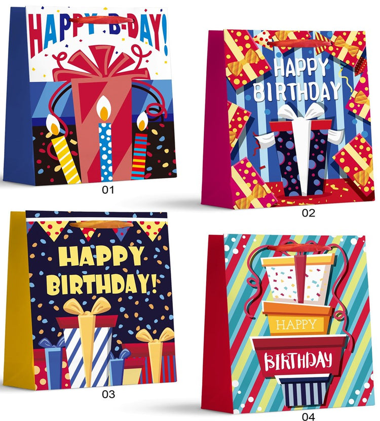 Gift Bag Glitter Finish Medium