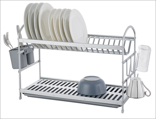 Dish Rack 2 Tier Aluminum 5800156