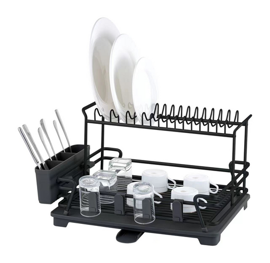 Dish Rack 2 Tier Black 5800289