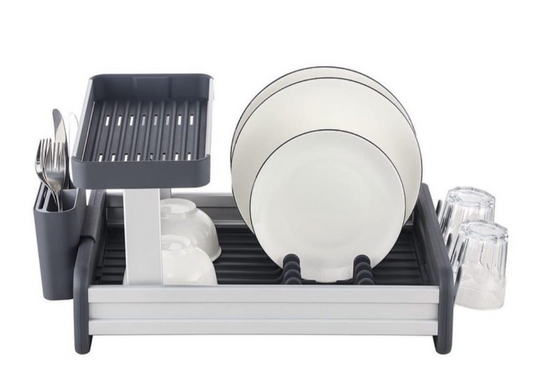 Dish Rack White & Gray 5800298