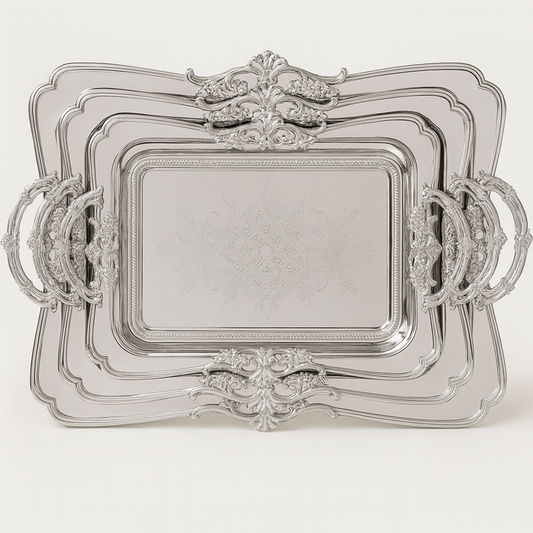Serving Tray 5996-NN-3P 3pc Silver