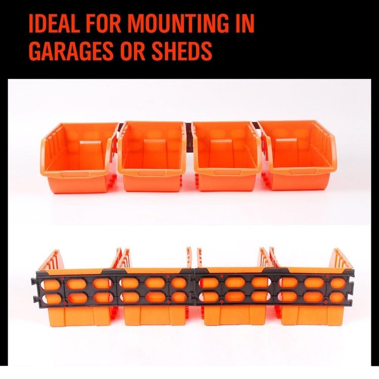 Wall Storage Bin Rack 4pc SDY-97903