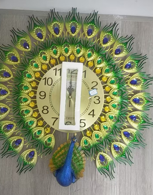 Peacock Wall Clock 60 x 60
