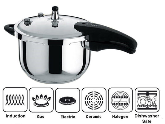 Stainless Steel Pressure Cooker 2L
