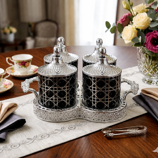 Condiment Jars 4pc 6295-9C