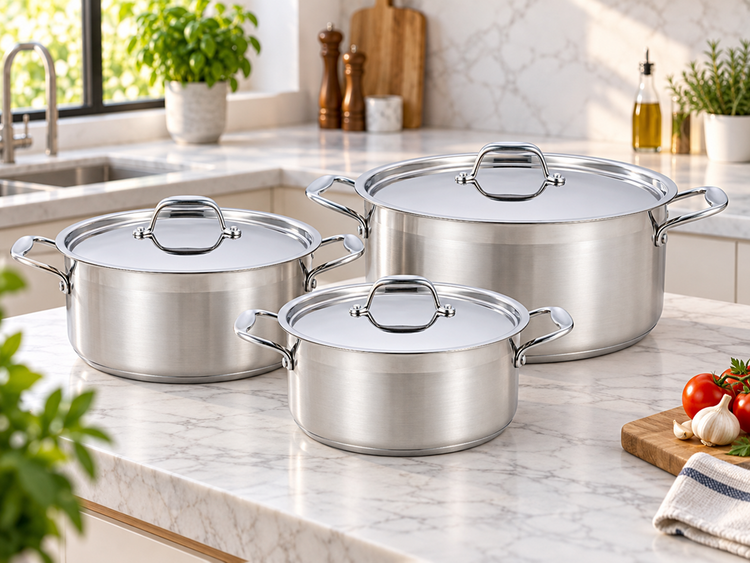 S/S Cookware 3pc 7028