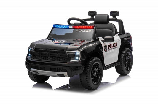 Ride On Ford Ranger Raptor Police Car Black 707-P