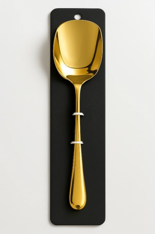 Stainless Steel Serving Spoon Gold 7327 802-1