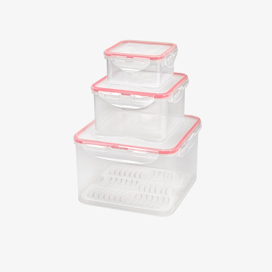 Square Food Container Set 6pc 77835
