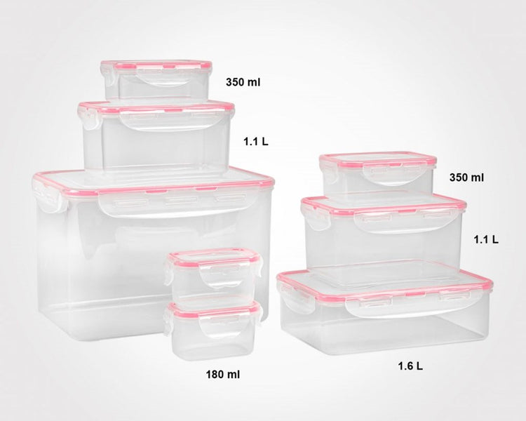 Rectangle food container set 16pc 79235