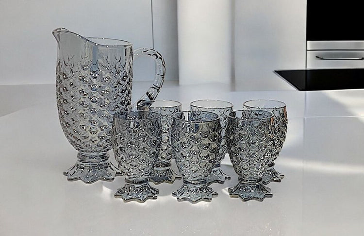 Glass Cup and Jug Set 7pc 8006-7 YJYH-L7
