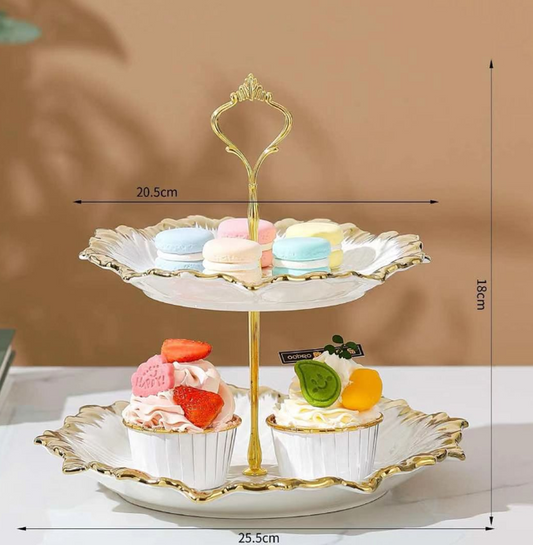 2 Tier Dessert Stand 803-28