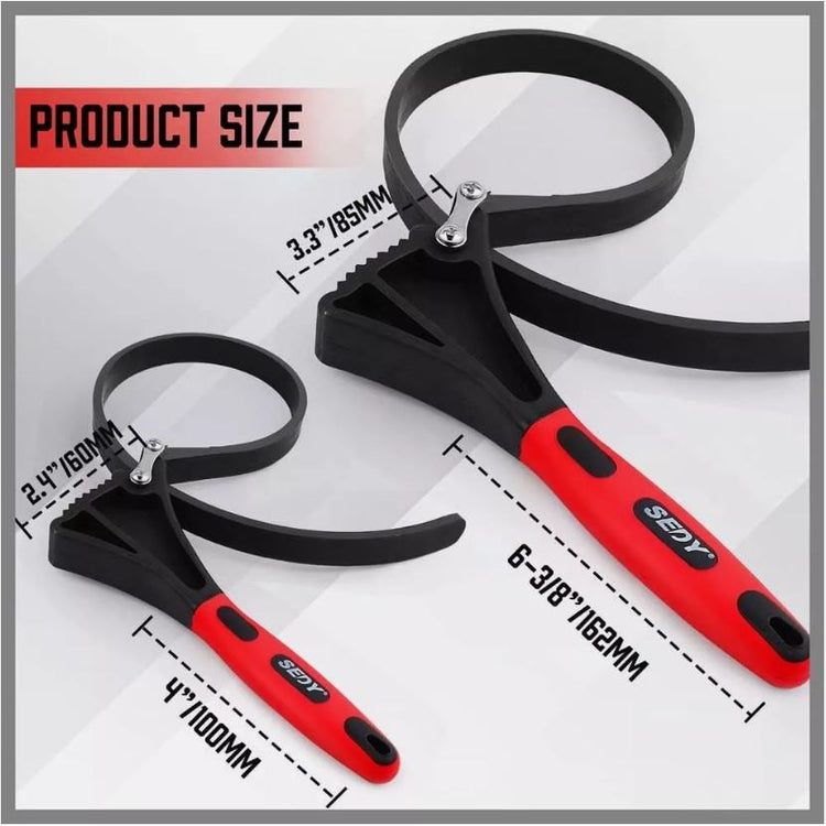 2pc Multi-purpose Strap Wrench Set 81025