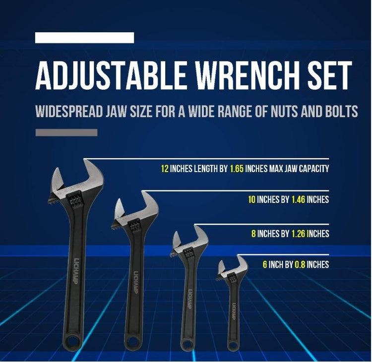 4pc Adjustable Wrench 81046