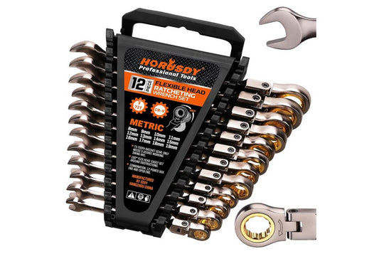 12pc Flexible Head Ratchet Wrench Set 81050