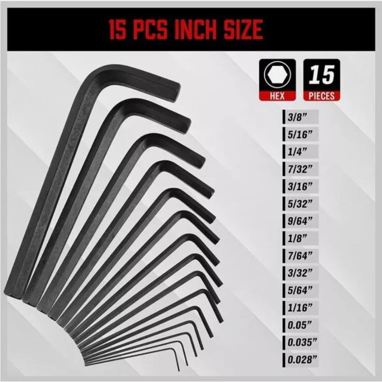 32pc Long & Short Hex Wrenches 94296