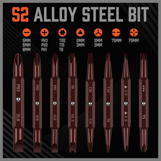 Ratcheting Multi-Bit 19 in 1 Screwdriver Set