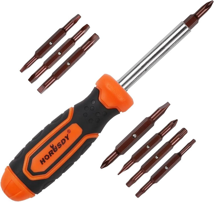 Ratcheting Multi-Bit 19 in 1 Screwdriver 94382