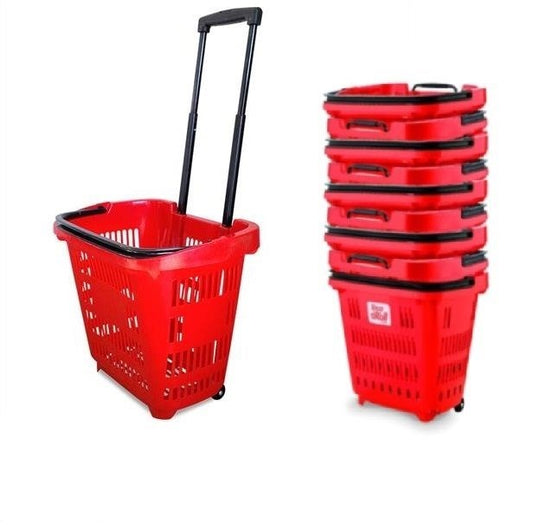 Shopping Trolley Red XJL-4