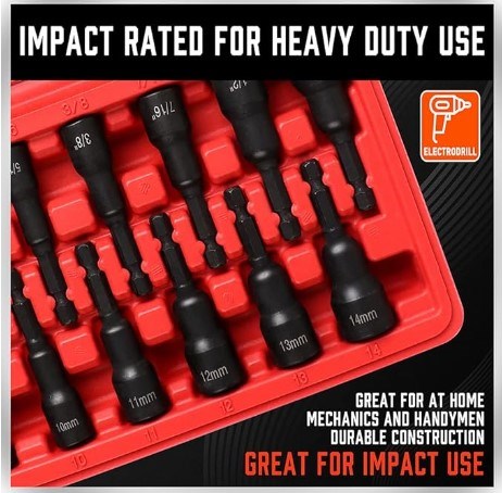 Magnetic Nut 12pcs Driver Set 96043