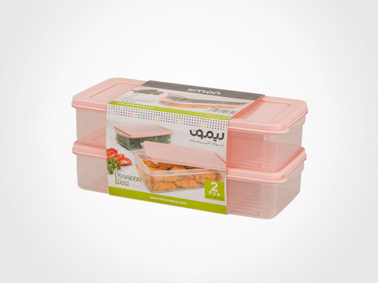 Rectangle Containers Freezer Boxes 2pc