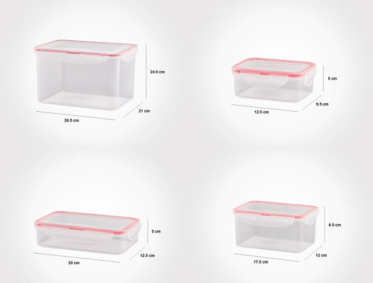 Rectangle food container set 4pc 97235