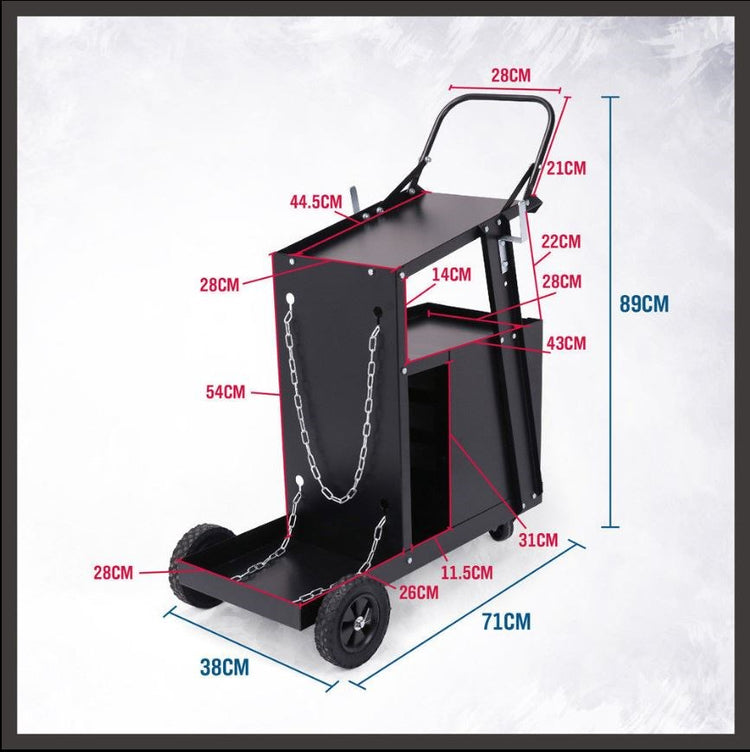 Welding Trolley 4 Tier 97343
