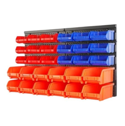 30pc Wall Mount Parts Rack 97904