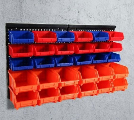 30pc Wall Mount Parts Rack 97904