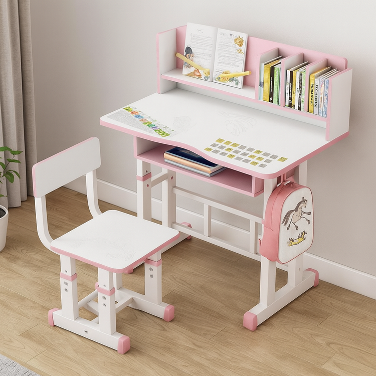 Kids Table & Chair A1-Pink