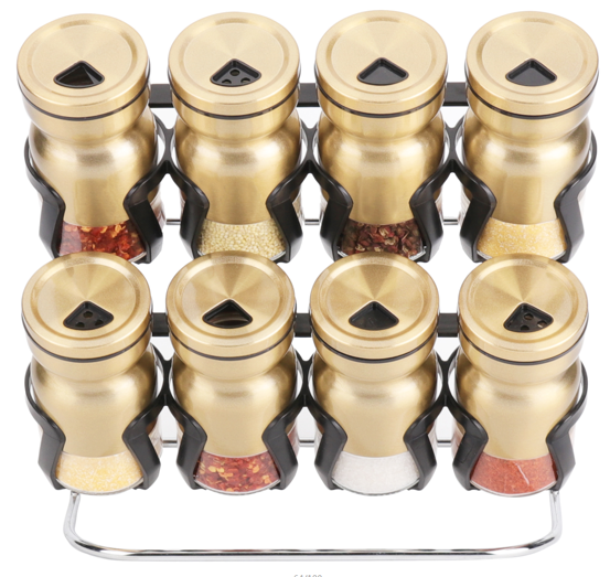 Spice Rack Condiment 8pc A1022J