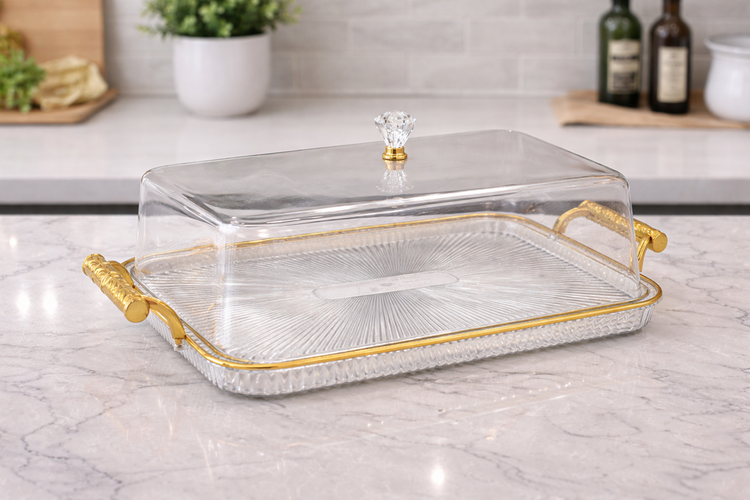 Dessert Tray with Lid A371-B1
