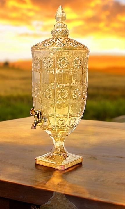 Glass Beverage Drink Dispenser 4L AAA-12