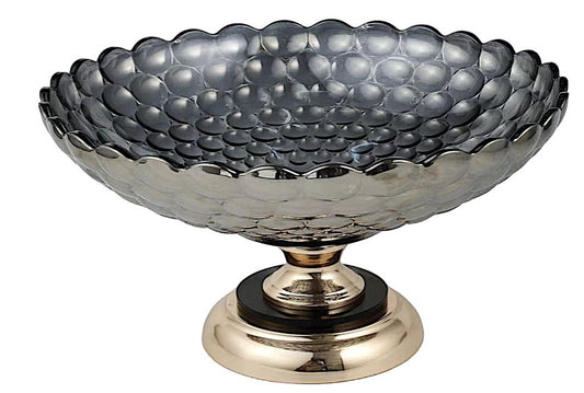 Glass Fruit Stand Black AAA-18