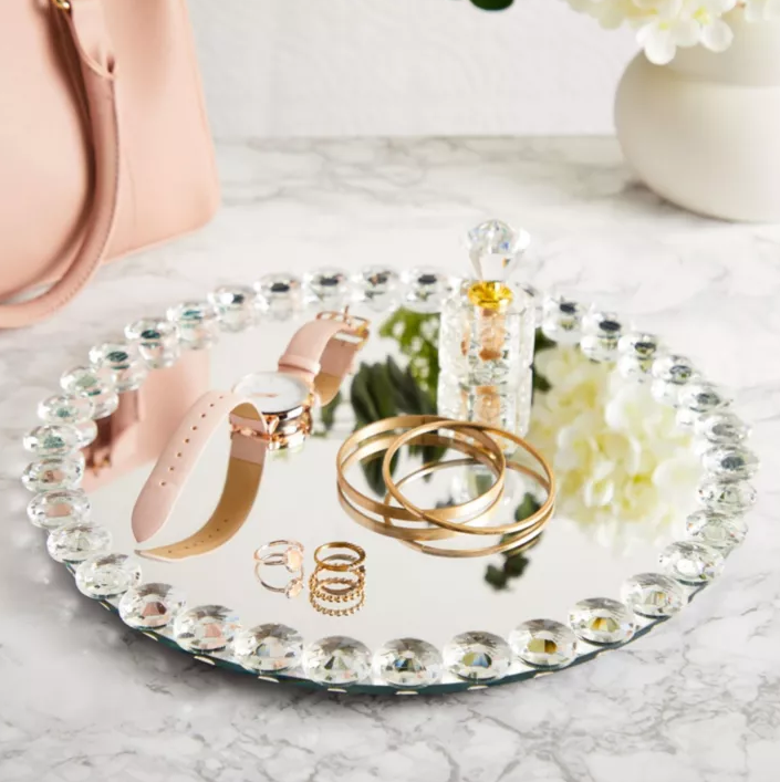 Crystal Mirror Cake Tray AAA-33