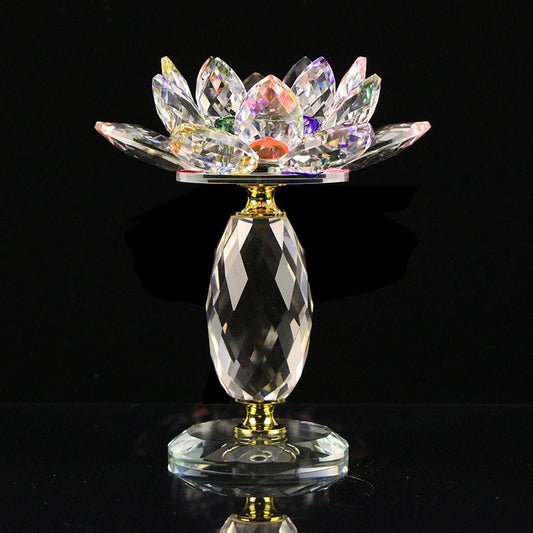 Candle Holder Crystal Decor Stand Small