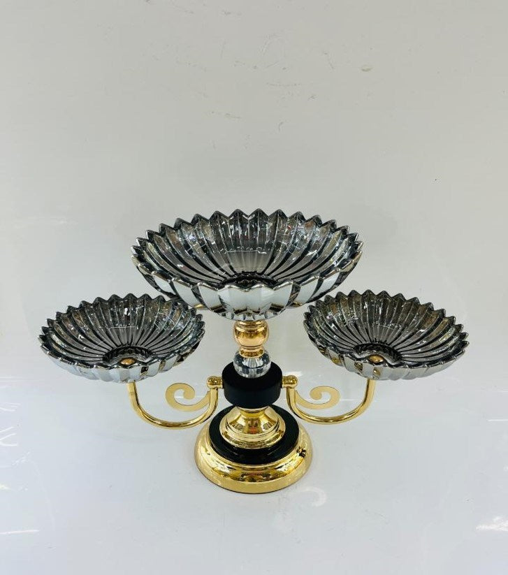 Fruit Stand Glass 3 Sections AAA-4