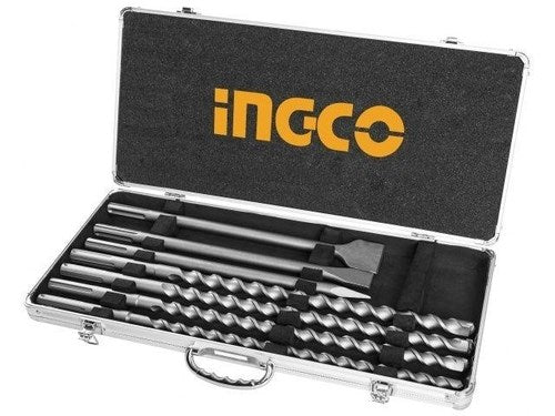 7pc SDS Max Hammer Drill Bit and Chisels Set AKD5075