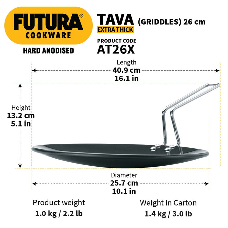 Futura Flat Tawa 26cm AT26X